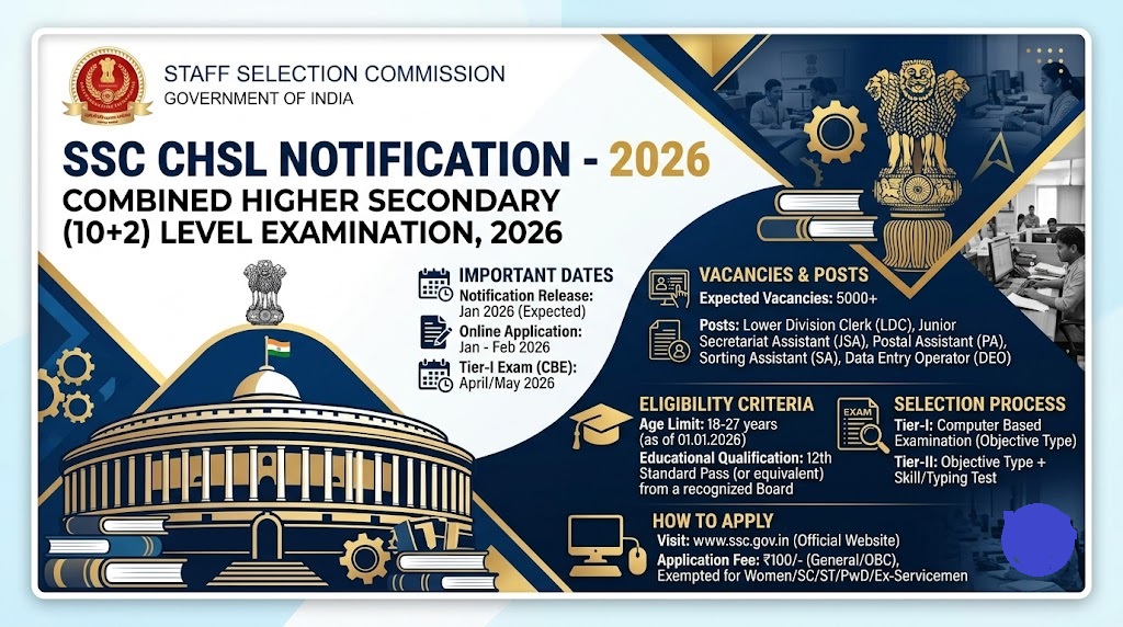 SSC CHSL NOTIFICATION 2026